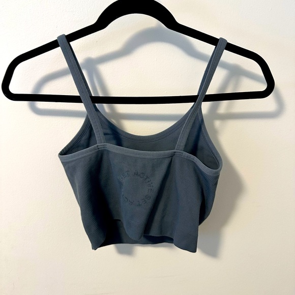 Light Navy Blue Active Wear Crop Top - Picture 2 of 2